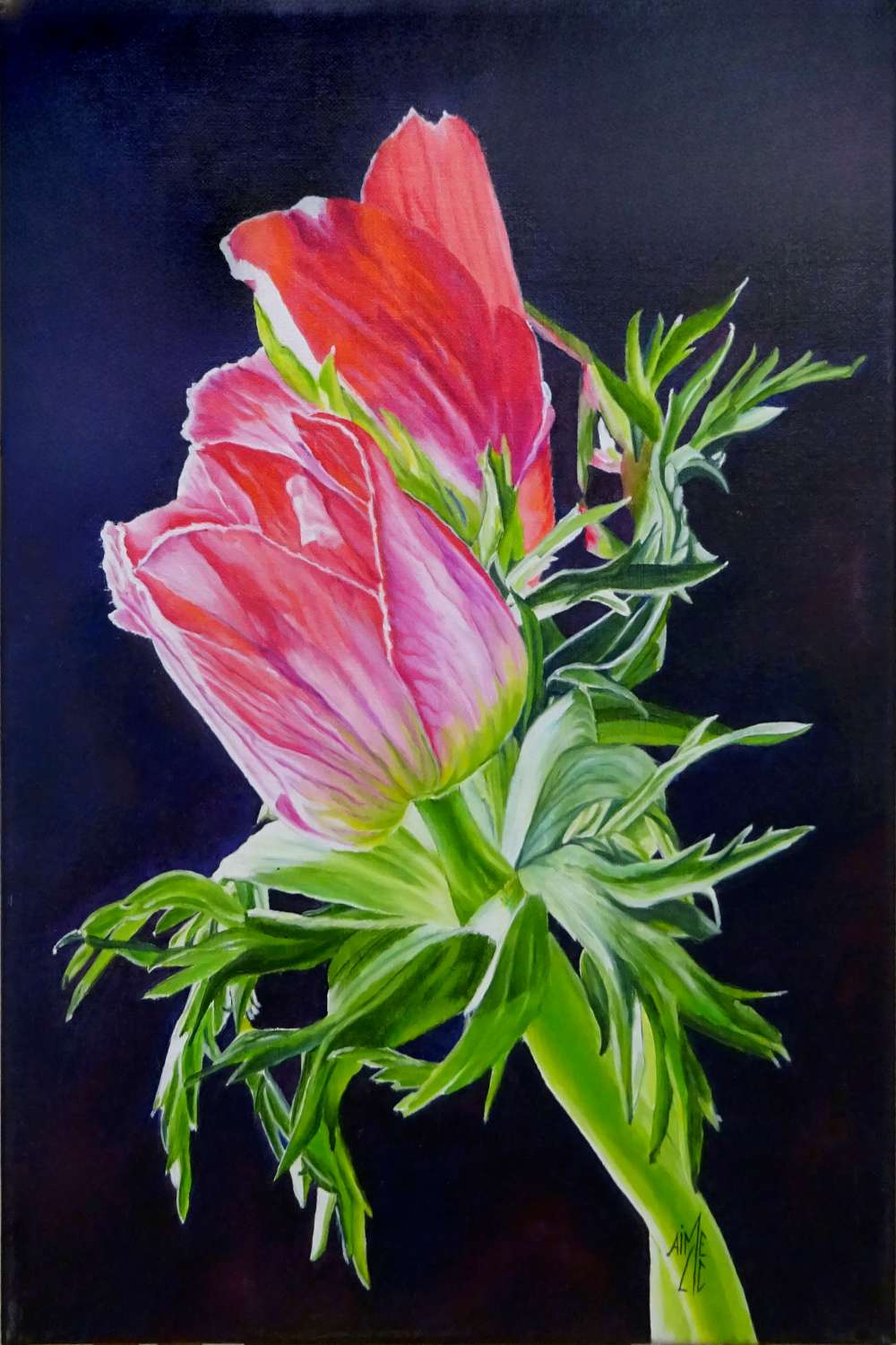 Huile sur toile de Martine Cadoret