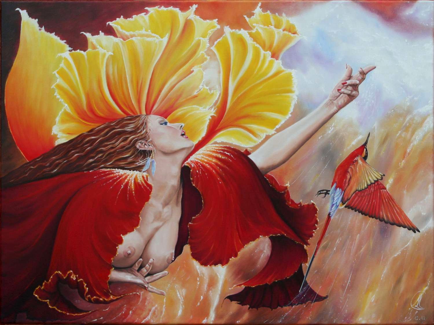 Huile sur toile 72x54cm