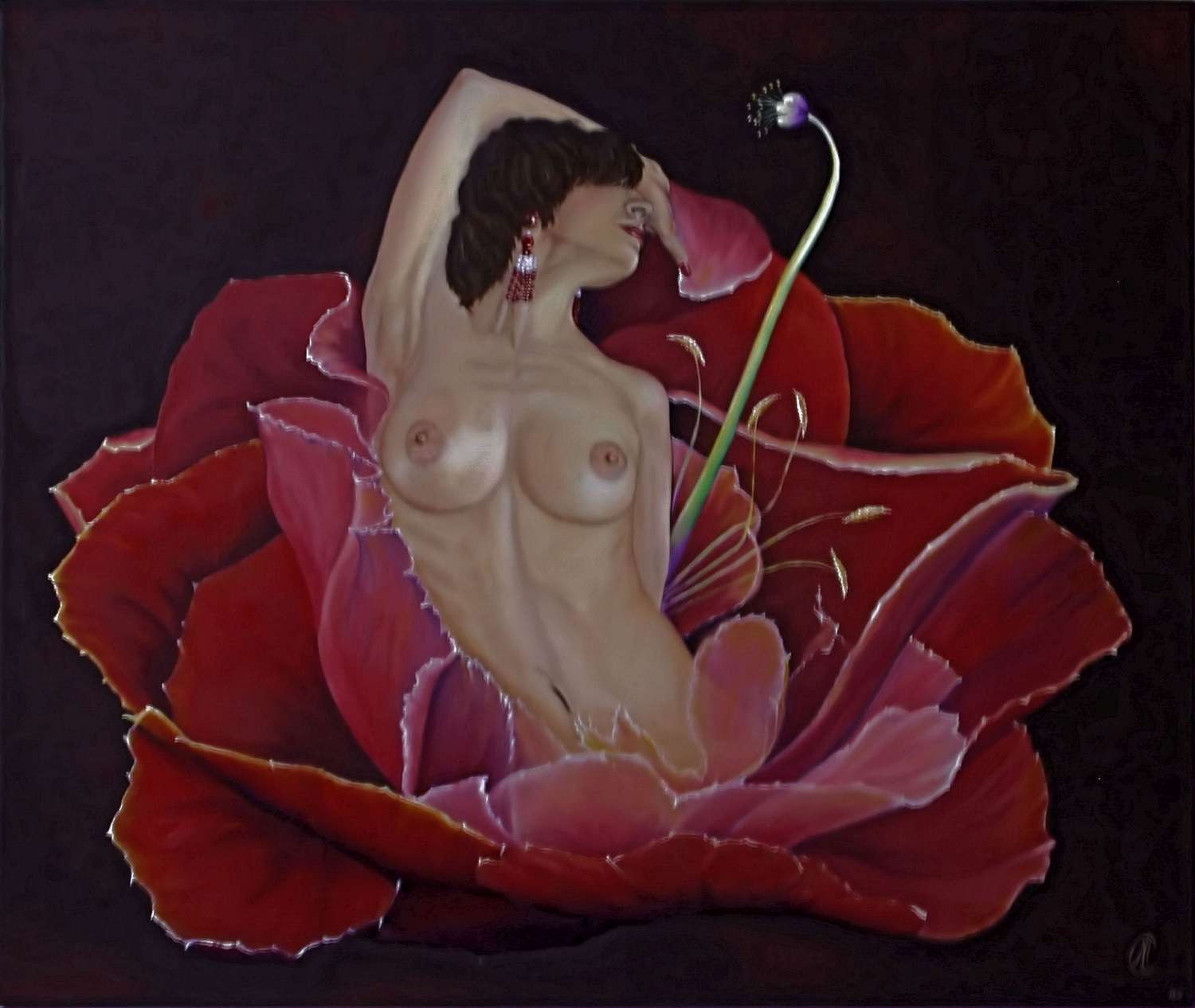 desir Huile sur toile 73x60cm