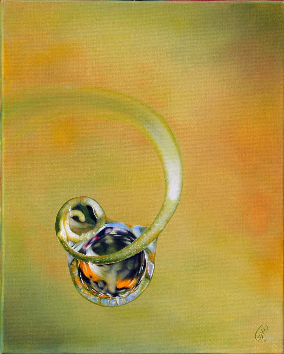 goutte Huile sur toile 33x40 cm